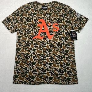 New Era MLB Oakland A’s Camo Cotton Baseball T-shirt‎ NWT Men Medium